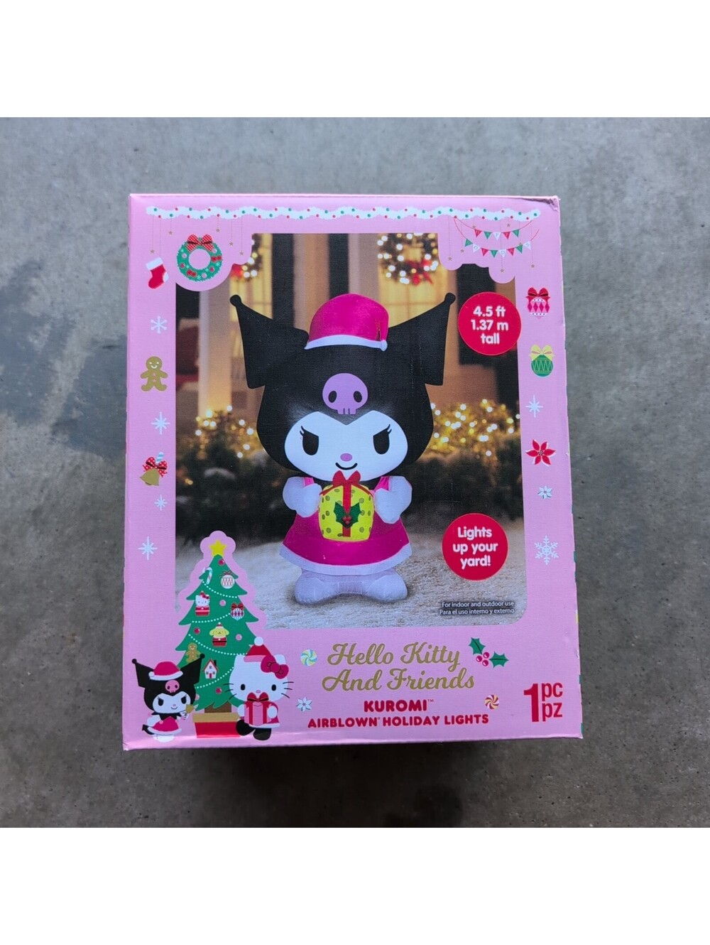 Hello Kitty And Friends KUROMI Airblown Christmas Holiday Yard Inflatable 4.5 FT